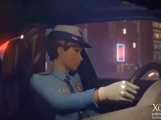 Overwatch полиция офицер d va, безплатно полиция подвижен hd секс клипс аб | xhamster