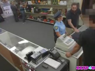 Mistress Police Officer Hocks Her Gun